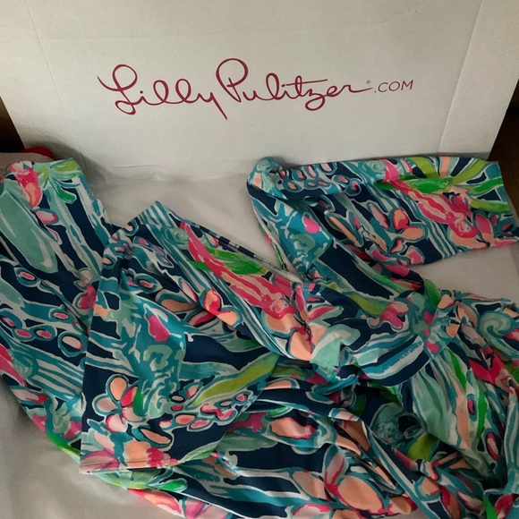 Lilly Pulitzer PARIGI MAXI DRESS POP UP JUNGLE HOPPIN - Picture 8 of 11